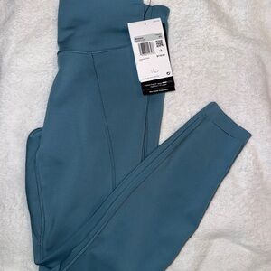 Blue High-Waisted Leggings